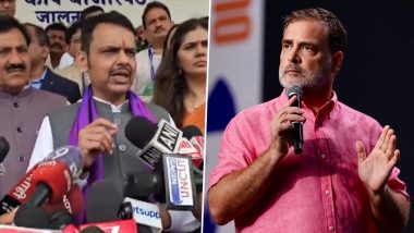 Devendra Fadnavis Calls Rahul Gandhi &lsquo;Chichora&rsquo;, Demands Apology Over PM Narendra Modi-Giorgia Meloni &lsquo;Hug&rsquo; Remark (Video)
