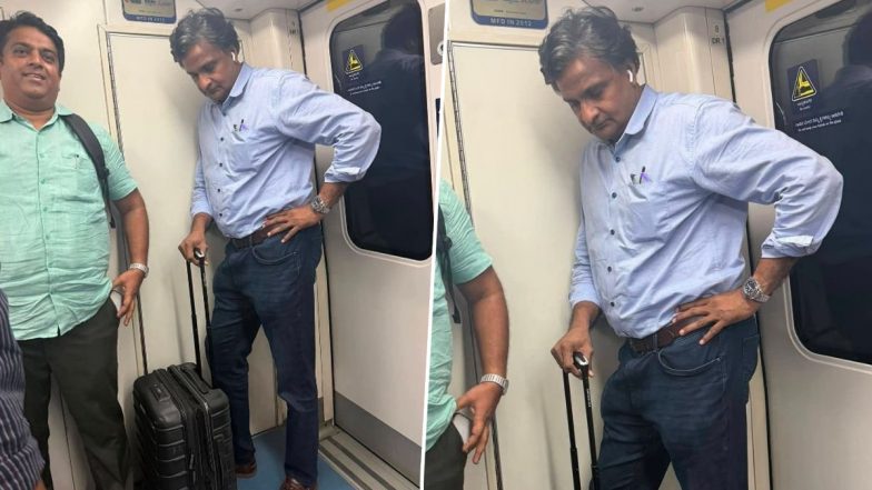 Former India Pacer Javagal Srinath Spotted Commuting on Bengaluru Metro; Photo Goes Viral