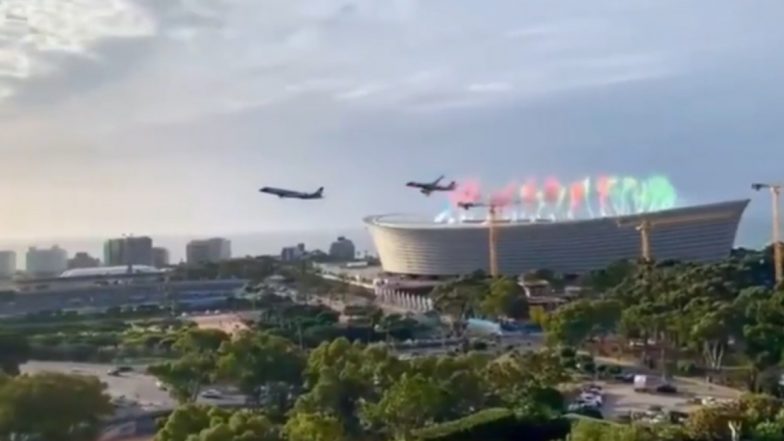 Viral Video Shows Airlink Jets Flying Dangerously Close to DHL Stadium Roof in Cape Town Before Springboks vs All Blacks