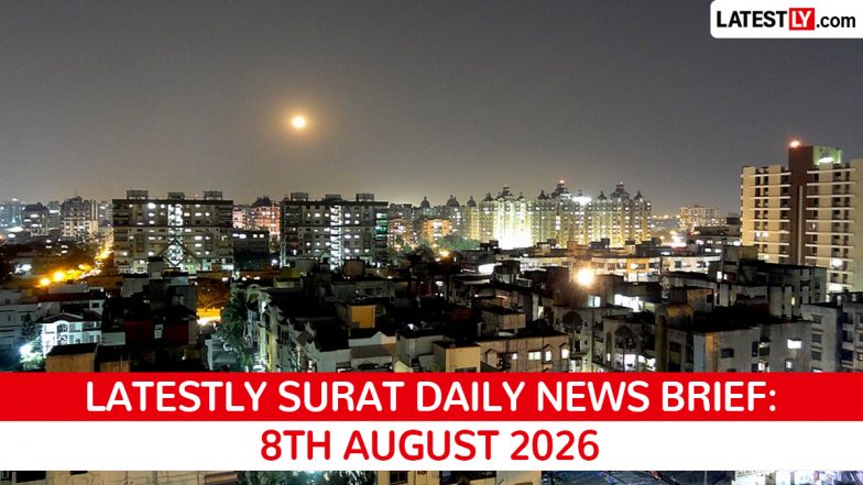 Surat Latest News Today on August 8th, 2026: BJP Feud, PMAY Protests &amp; Flood Solutions