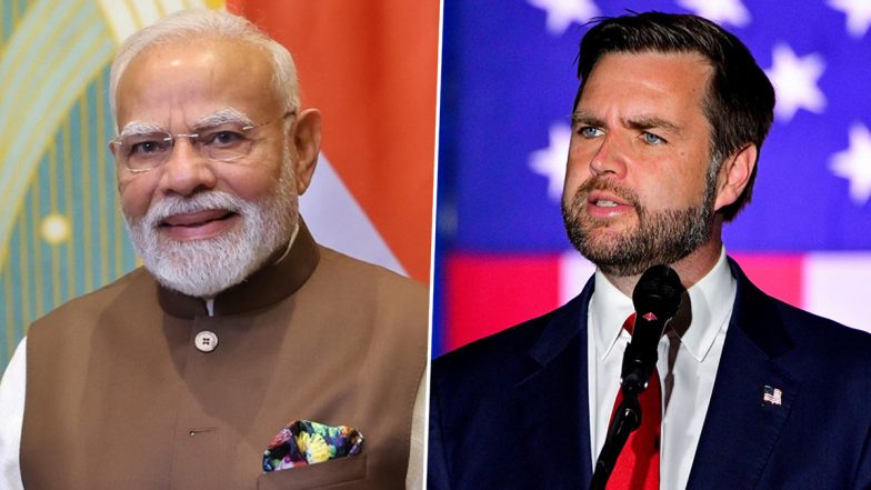 PM Narendra Modi Speaks With US VP JD Vance to Strengthen Bilateral Ties, Congratulates Family on New Birth