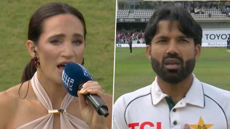 Watch: Laura Wright Performs Pakistan&rsquo;s National Anthem Ahead of PAK vs ENG 1st Test 2026