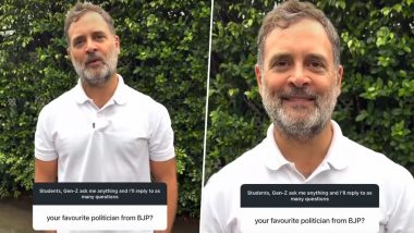 Who Is Rahul Gandhi’s Favourite Politician From BJP?