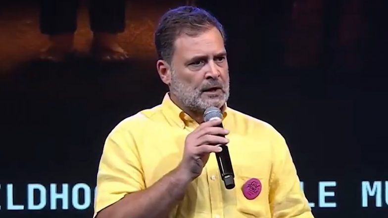 Rahul Gandhi Highlights Women&rsquo;s Empowerment at 'Chhatron Ki Goonj' Event in Pune, Says &lsquo;You Don&rsquo;t Belong to Anyone Else, but Yourself&rsquo; (Videos)