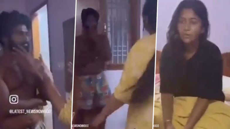 Eshwar Sai, Madhuri Rathod Viral Video: Wife Confronts Folk Artists After Catching Them Together at Midnight, Complaint Filed