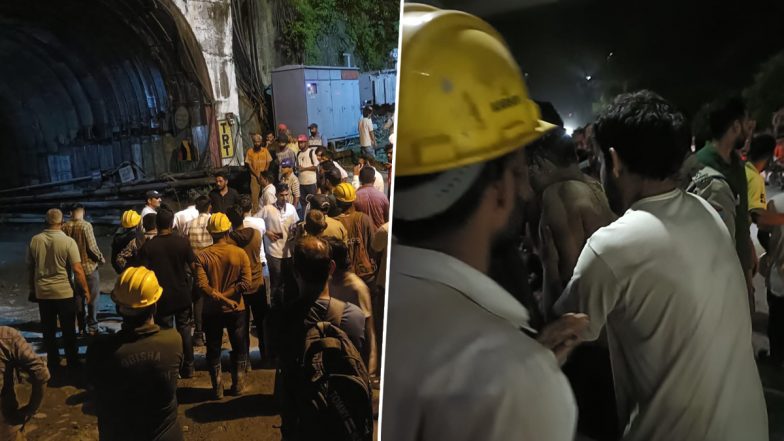 Chamoli Tunnel Collapse: Several Workers Trapped at THDC Project, 10 Rescued; Rescue Ops Underway (Videos)