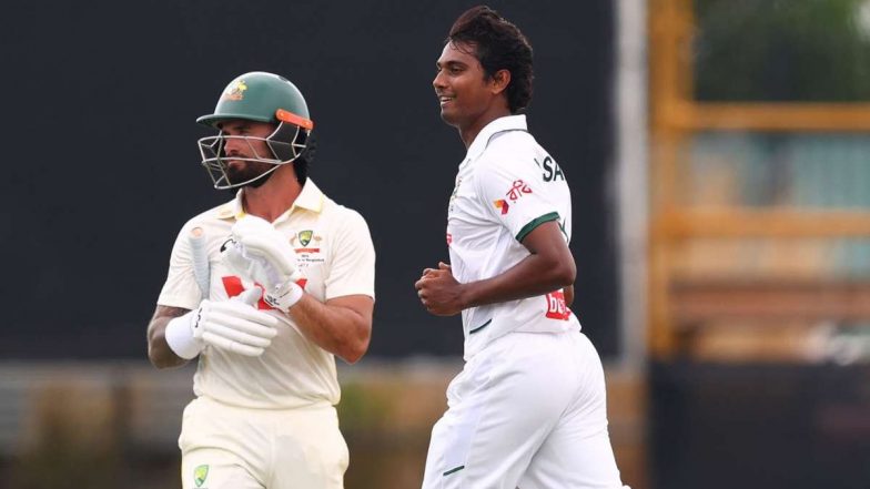 Hasan Mahmud Claims Maiden Five-Wicket Haul in Australia, Achieves Feat During AUS vs BAN 1st Test 2026