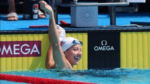 sports-American Kate Douglass Makes Swimming History by Breaking 50m Freestyle World Record Twice in One Day