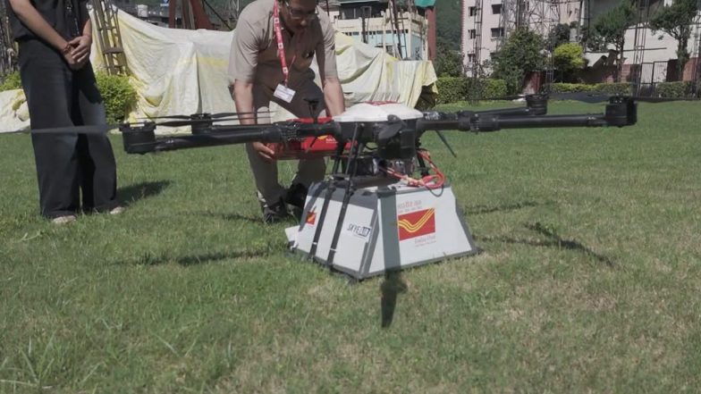 India Post Delivers National Flag by Drone for the First Time, Connects Mandi to Rehardhar in Himachal Pradesh