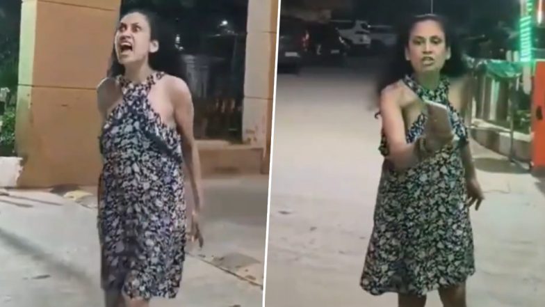 Noida Woman Kicks, Hurls Abuses at Security Guards in Viral Video, Drags in Akhilesh Yadav&rsquo;s Name, Arrested