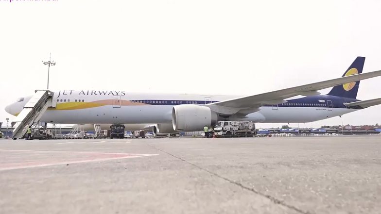 Jet Airways Boeing 777 Flies Out of Mumbai After 7 Years on Ground (Video)