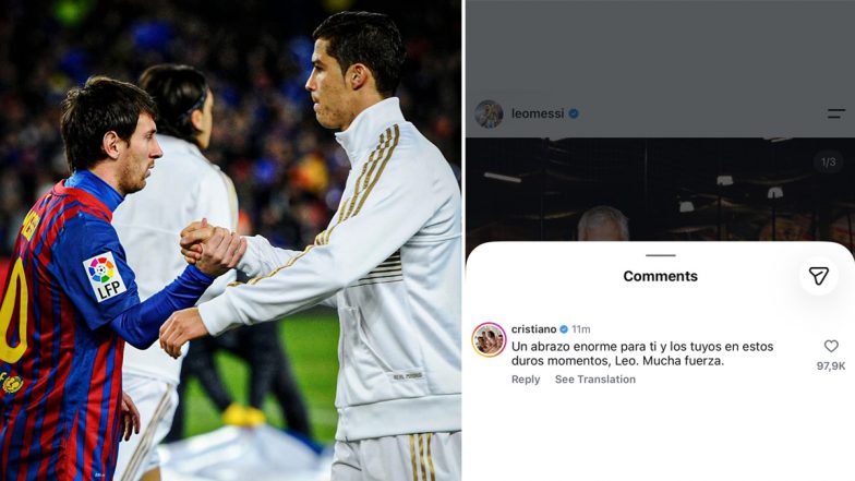 Cristiano Ronaldo Reacts To Lionel Messi's Emotional Post For Late Father Jorge