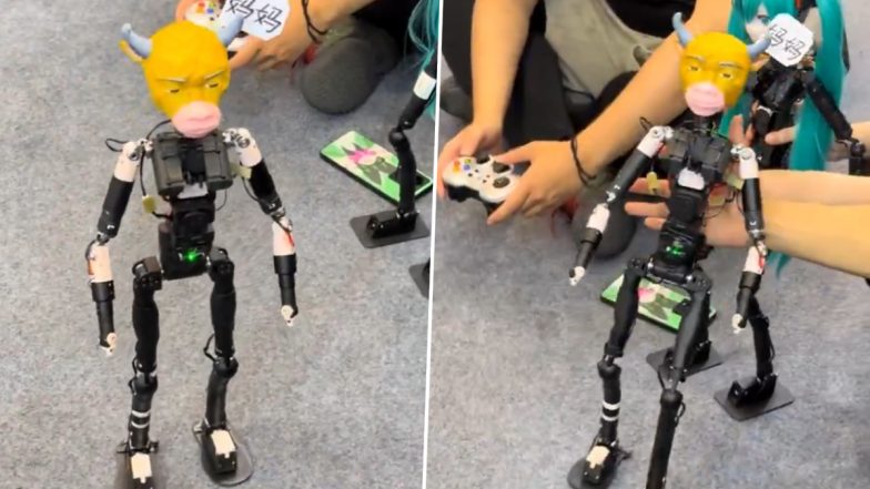 Viral Chinese Animated Movie 'Niu Lai'-Inspired 60 Cm Robot Draws Crowds at World Robot Conference 2026 in Beijing (Watch Video)