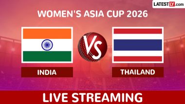 India vs Thailand, Live Streaming and Free Telecast of Women's Asia Cup 2026 in India