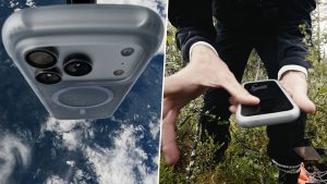 social-viral-Smartphone Survives 30-km Drop From Stratosphere, Sets Guinness World Records Title (Video)