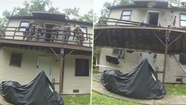 Missouri Deck Collapse Video: US Marshals Fall Through Porch While Serving Warrant at Child S*x Offender&rsquo;s Home