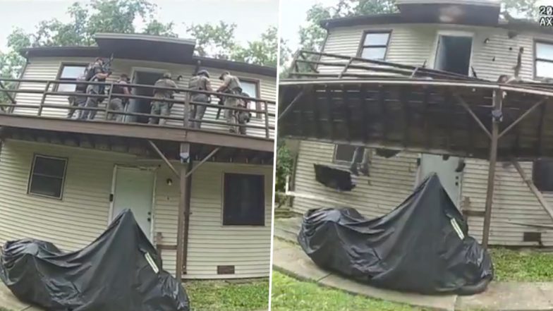 Missouri Deck Collapse Video: US Marshals Fall Through Porch While Serving Warrant at Child S*x Offender&rsquo;s Home