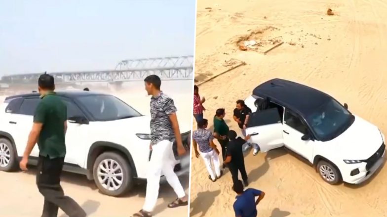 Viral Video: Tej Pratap Yadav Spots &lsquo;Dancing Car&rsquo; Near Ganga River, Advises Couple To Visit Hotel