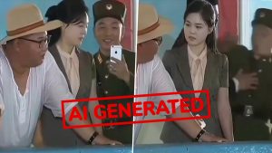social-viral-‘North Korean Soldier’ Tried To Take Selfie With Ri Sol-Ju? Viral Video of Kim Jong Un’s ‘Wife’ Fact-Checked