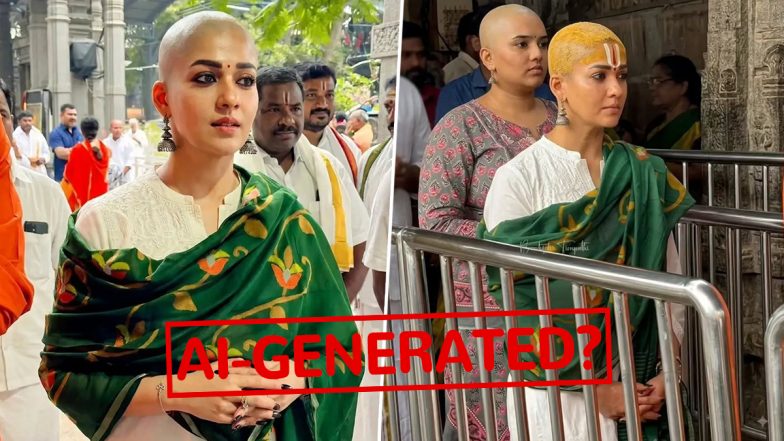 Fact Check: Did Nayanthara Shave Her Head at Tirumala Ahead of &lsquo;Toxic&rsquo; Release? Truth Behind Viral Photos