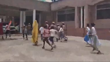 Gen Alpha Students Protest Outside Hamirpur DM Office With Tricolour, Demand Road to School (Videos)