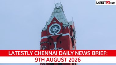 Chennai Latest News Today on August 9th, 2026: CM Vijay Sworn In, Metro Progress, Crime Crackdown & PM Modi Projects