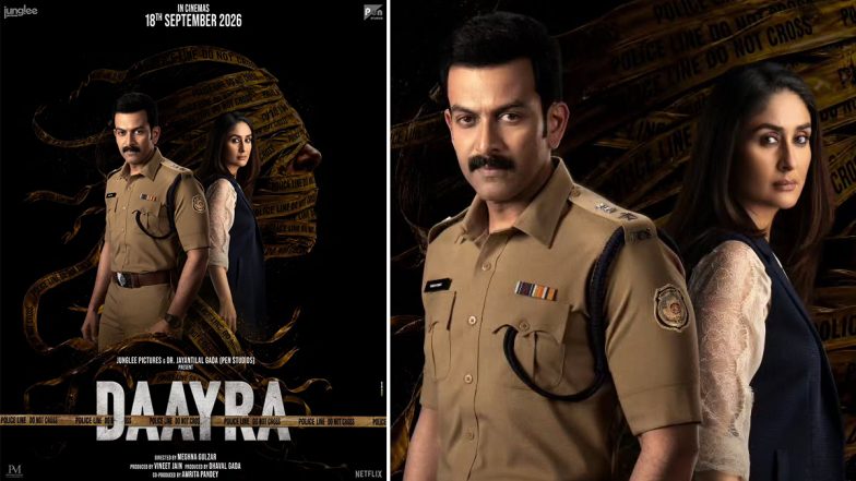 &lsquo;Daayra&rsquo; New Poster: Kareena Kapoor Khan and Prithviraj Sukumaran Set the Stage for Trailer on THIS Date