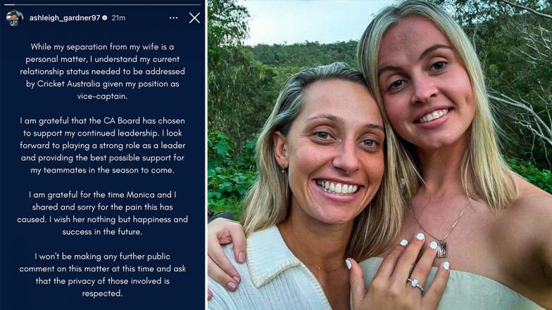 Ashleigh Gardner Addresses Separation From Ex-Wife Monica Wright Amid Cheating Allegations