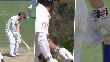 Rare in Cricket! Travis Head Puts Back Bail on Stumps After Getting Bowled in AUS vs BAN 1st Test 2026 (Watch Video)