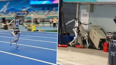 Viral Video Shows Humanoid Robot Sprinting at High Speed Before Crashing Into Electrical Box