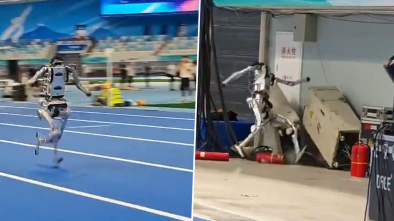 Viral Video Shows Humanoid Robot Sprinting at High Speed Before Crashing Into Electrical Box