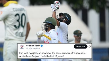 Iceland Cricket's Viral Cheeky Post Roasts England After Bangladesh&lsquo;s Maiden Test Win in Australia