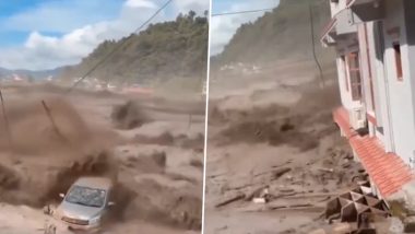 Nepal Flash Flood Videos: Villages, Infrastructure Swept Away in Rasuwa As Bhote Koshi River Swells