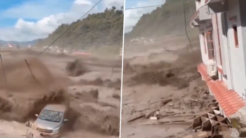 Nepal Flash Flood Videos: Villages, Infrastructure Swept Away in Rasuwa As Bhote Koshi River Swells