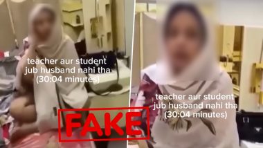 Pakistan Teacher-Student Viral Video Fact Check: Is the &lsquo;MMS Leak&rsquo; Real or Scripted?