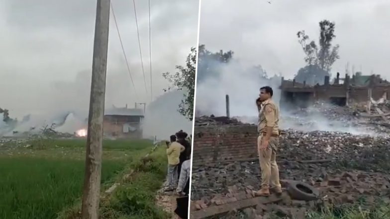 Kaushambi Blast: Firecracker Factory Reduced to Debris, 5 Killed and Over 20 Injured (Videos)