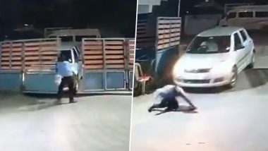 Bengaluru: Security Guard Narrowly Escapes As Car Rams Apartment Gate, Video Surfaces