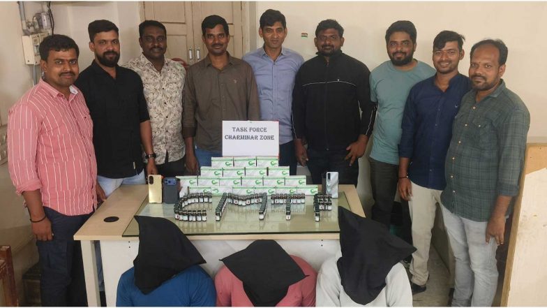 India News | Telangana: Hyderabad Police Arrests 3 for Illegal Sale of Mephentermine Sulphate Injections