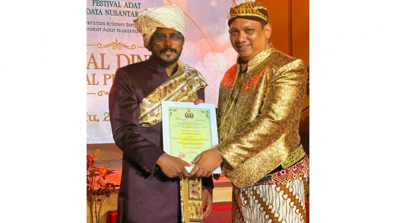 Business News | Historic Indo-Javanese Alliance Forged: Indian Royal Heir and Strategic Advisor Honored by Indonesia's Mangkualaman Principality