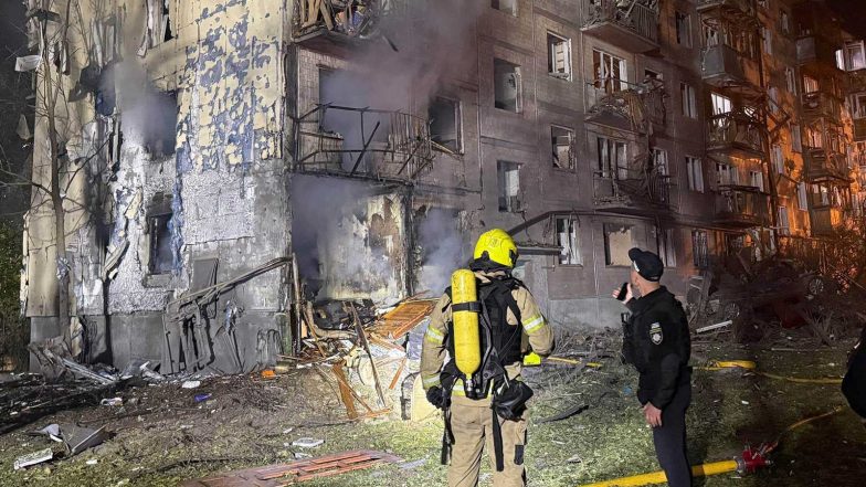 World News | 9 Dead in Overnight Russian Strike in Kyiv, Says Zelenskyy; Reiterates Call for Air Defence Support