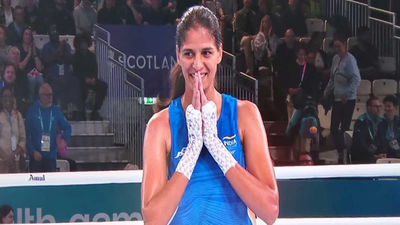 Sports News | CWG 2026: Jaismine Lamboria Secures Gold in Women's 57kg Boxing; Beats Michaela Walsh