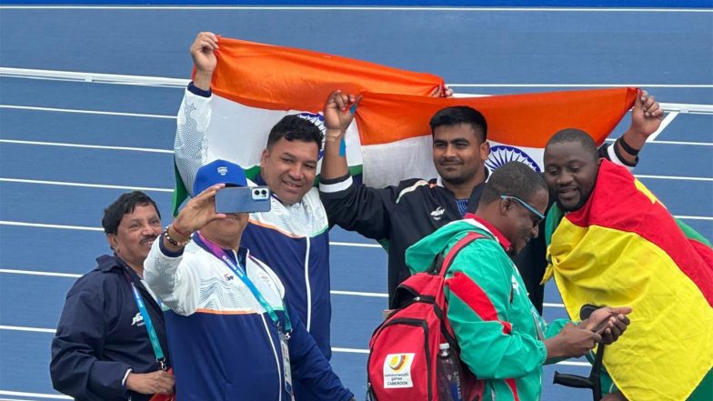 Sports News | CWG 2026: Soman Rana Wins Historic Men's F57 Shot Put Gold as Shubham Juyal Settles with Silver