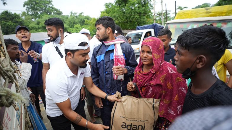 India News | Gautam Adani's Rs 11 Crore Contribution Bolsters Assam Flood Relief; Adani Foundation Also Reaches 8,000 Families Across Upper Assam