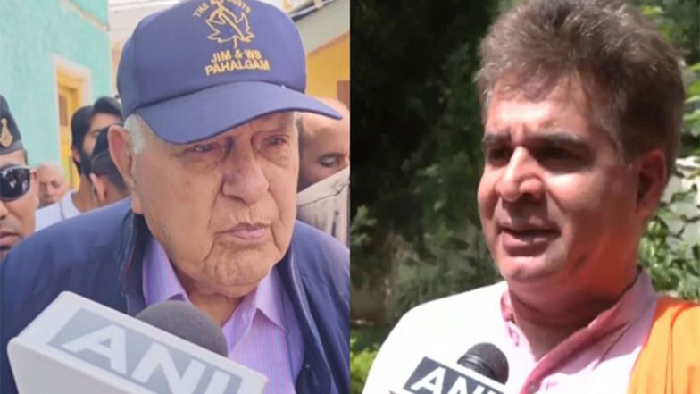 India News | J-K: Farooq Abdullah's Remarks on Kulgam Terror Attack Spark Political Row; BJP Hits Back