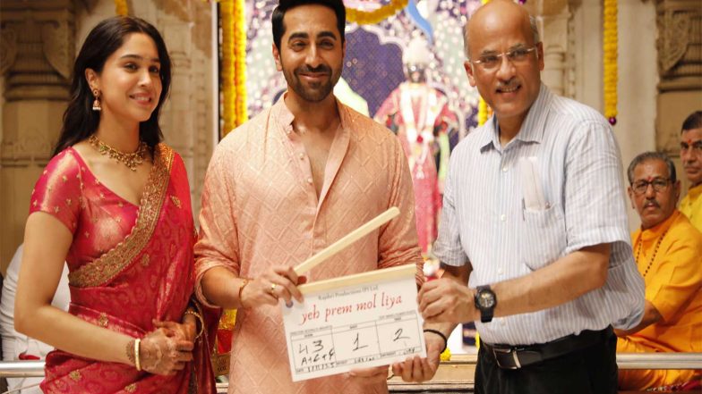 Entertainment News | Ayushmann Khurrana Wraps Shoot of 'Ye Prem Mol Liya', Shares Glimpses from Behind-the-sets with Sooraj Barjatya