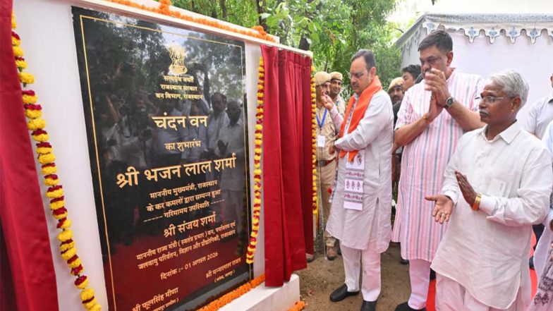 India News | Make Tree Plantation, Forest Conservation a Mass Movement for Secure Future: Rajasthan CM Sharma