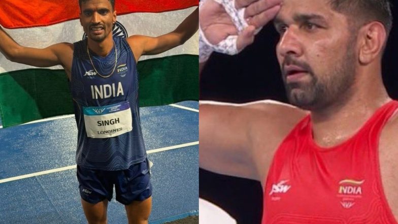 Sports News | Vice President CP Radhakrishnan Congratulates Narender Berwal, Gulveer Singh on CWG 2026 Medals
