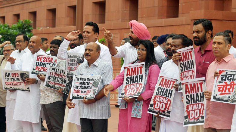 India News | Opposition to Protest in Parliament over Police Action on Student Protests, Seek Amit Shah's Statement