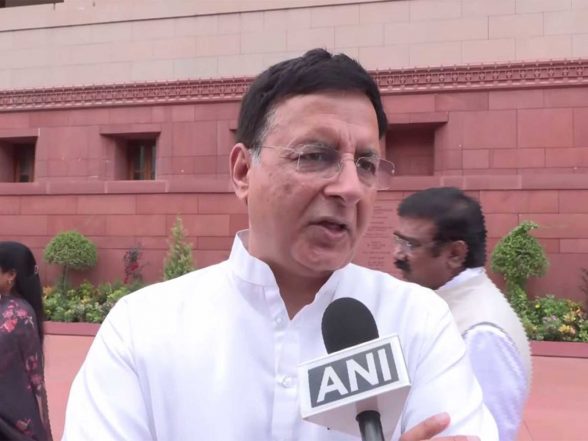 India News | Congress MP Randeep Surjewala Moves Rule 267 Notice in Rajya Sabha over Alleged Ram Mandir Donation Theft