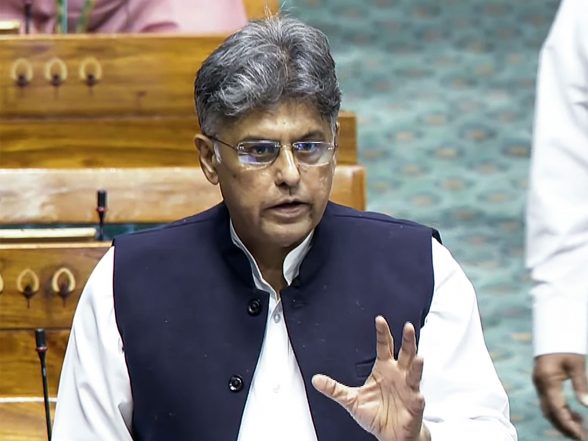 India News | Manish Tewari Moves Adjournment Motion Notice Seeking Discussion on New Anti-defection Law